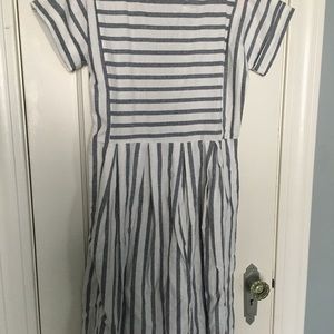 Journey Five striped linen dress